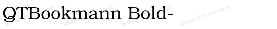 QTBookmann Bold字体转换